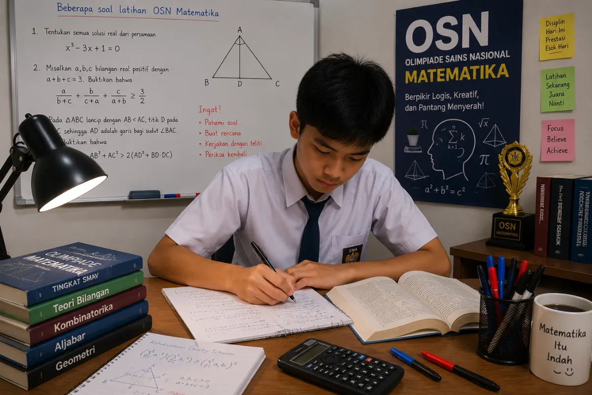 Sepuluh Contoh Soal OSN Matematika SD Beserta Jawaban dan Pembahasannya
