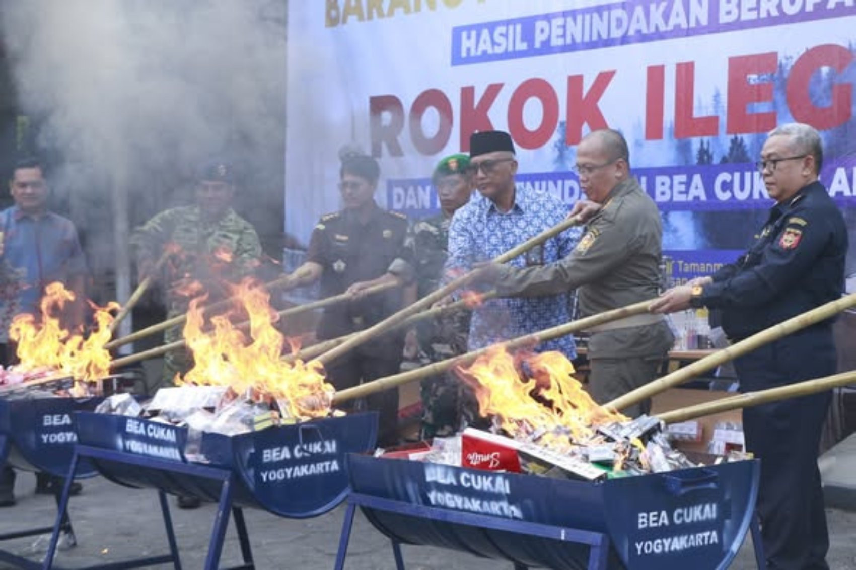 Pemusnahan Barang Ilegal oleh Bea Cukai Yogyakarta Capai Rp 916 Juta