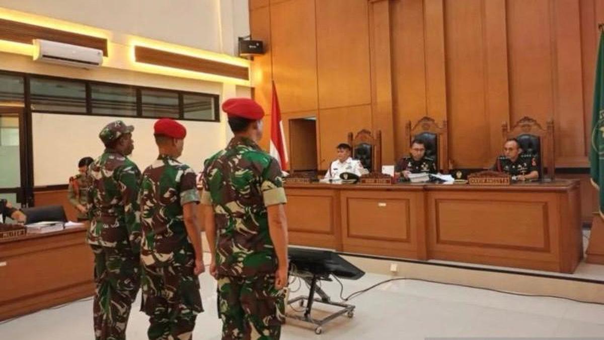 Tiga Prajurit TNI Dikenakan Tuntutan Berbeda dalam Kasus Pembunuhan Kepala Cabang Bank