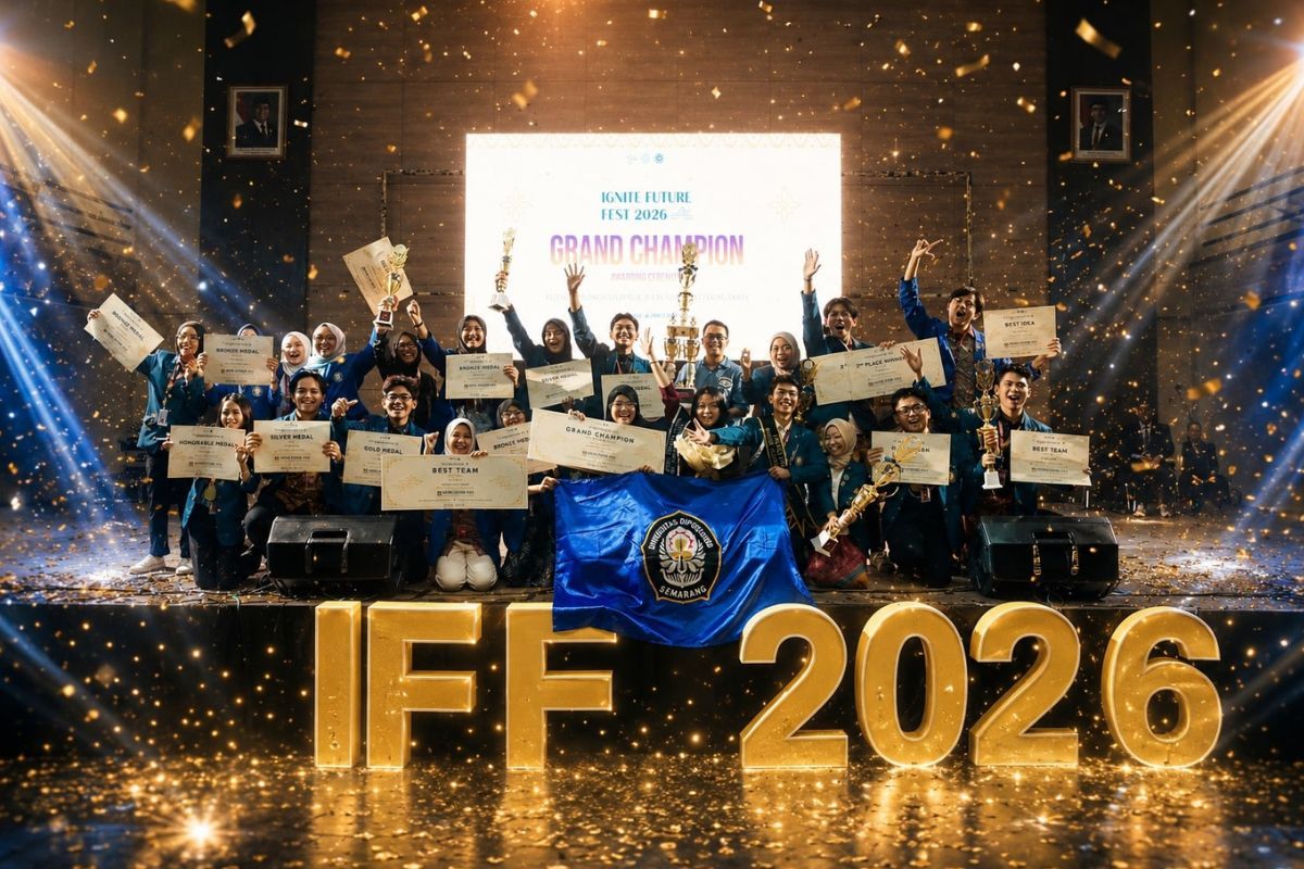 Mahasiswa UNDIP Raih 15 Penghargaan dan Gelar Grand Champion di Ignite Future Fest 2026