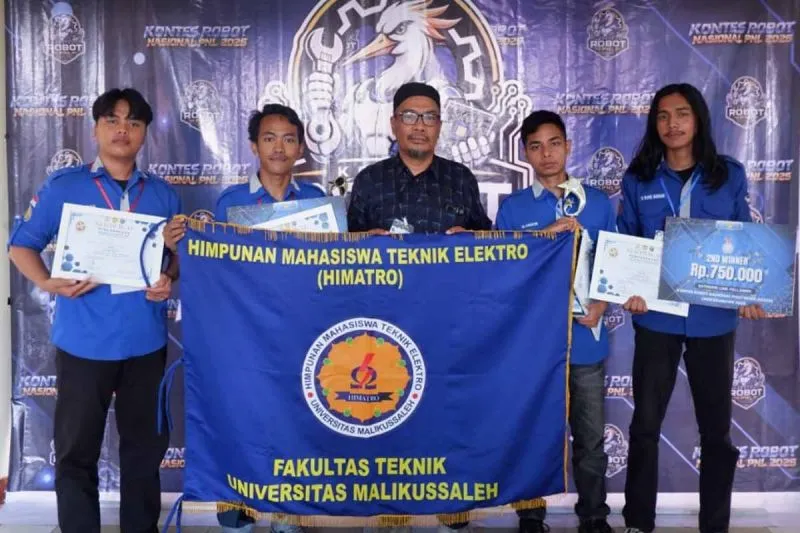 Mahasiswa Teknik Elektro Unimal Sabet Empat Penghargaan di Kontes Robot Nasional PNL 2026