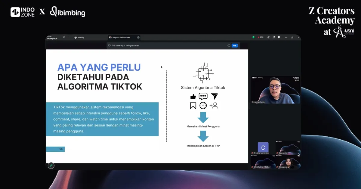 Membedah Algoritma TikTok: Mahasiswa USNI Berkolaborasi dengan INDOZONE
