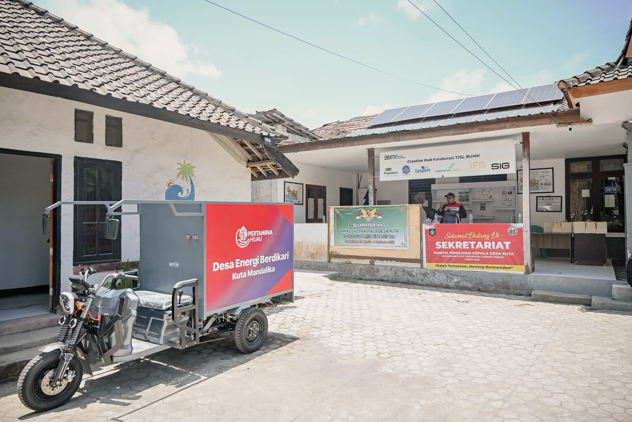 Pertamina Dukung Pengelolaan Sampah Melalui Bank Sampah di Desa Kuta