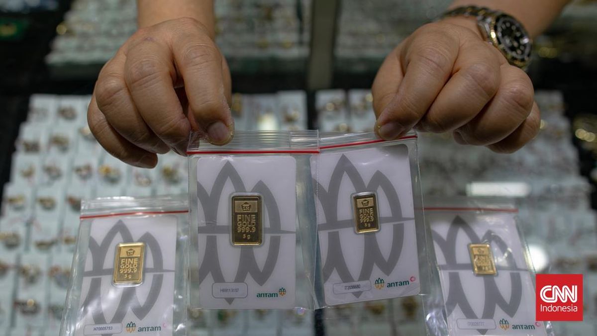 Penurunan Harga Emas Antam, Kini Menjadi Rp2,550 Juta per Gram