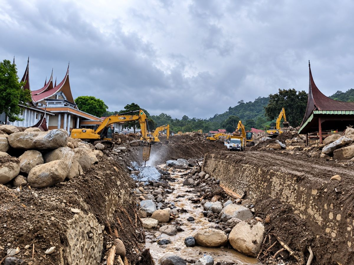 Kementerian Pekerjaan Umum Siapkan Sistem Peringatan Dini dan Sabo Dam di Sungai Batang Baliang