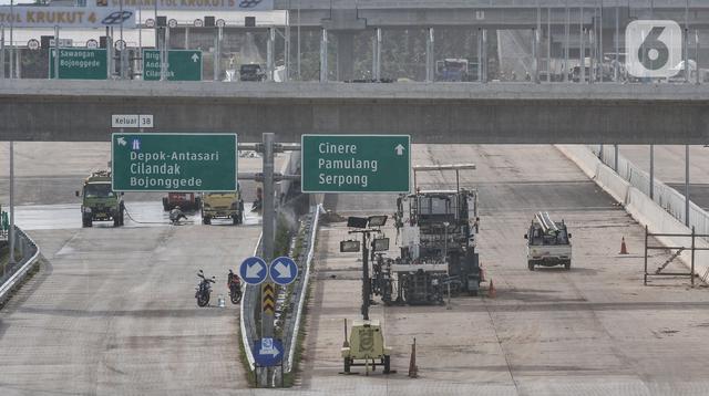 Kondisi Lalu Lintas di Ruas Tol Menuju Jakarta Setelah Libur Lebaran