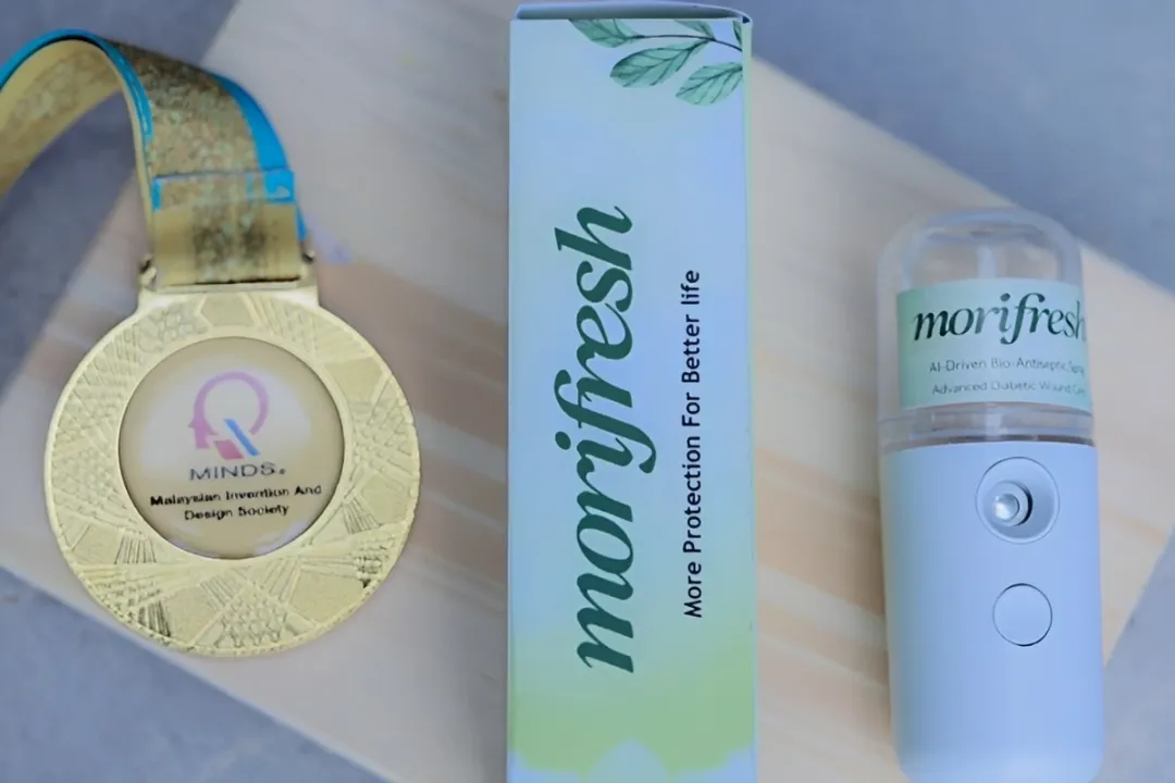 Inovasi Nano Spray MoriFresh Bawa Mahasiswa UMS Raih Medali Emas di Malaysia