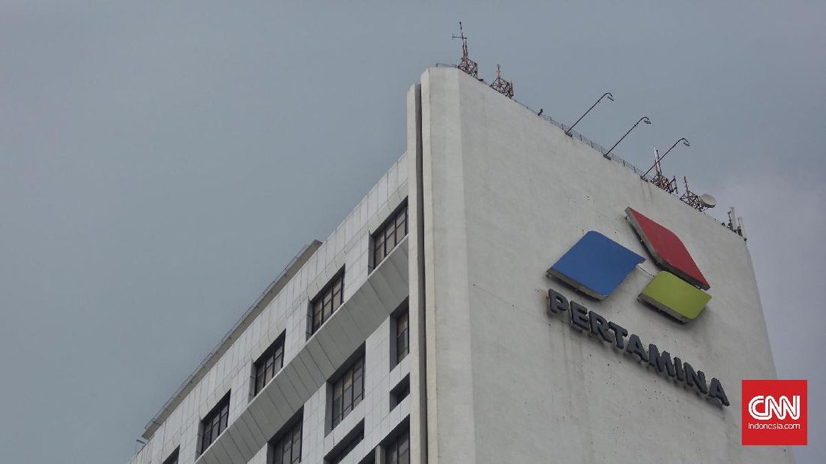 Pertamina buka suara soal penyidikan dugaan korupsi tata kelola BUMD migas Bekasi dalam Kerja Sama Operasi (KSO) dengan PT Pertamina EP pada 2009-2024. (Foto: CNN Indonesia/Hesti Rika Pratiwi)